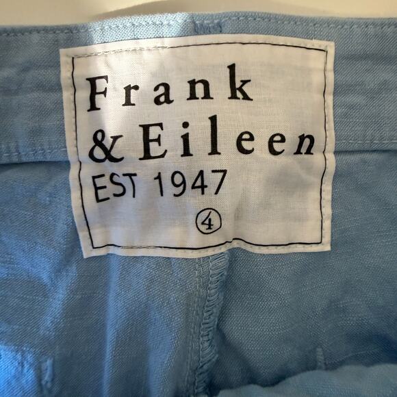Frank & Eileen Kinsale Performance Pant Light Blue Crop Made in USA Size 4 - Picture 8 of 11